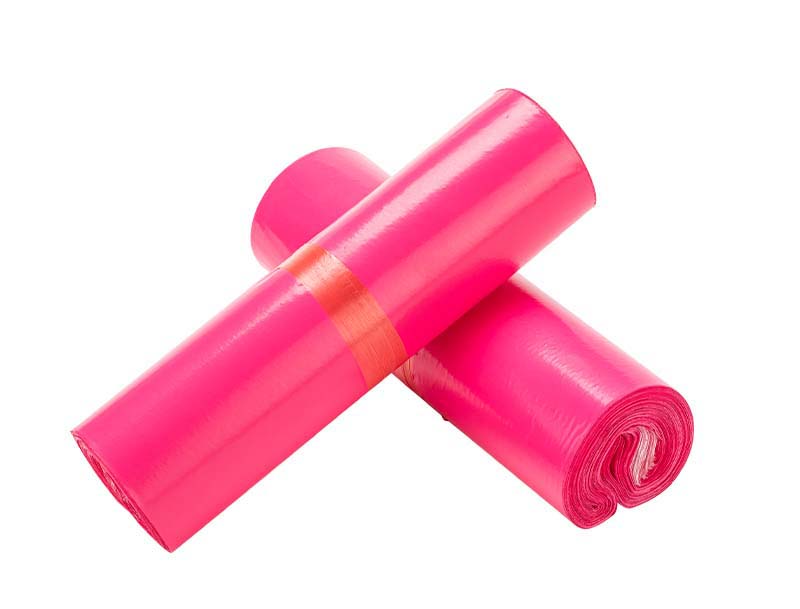 比如玫红色快递袋-02